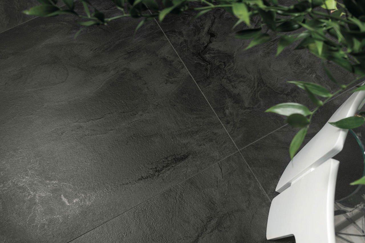 inner dark quartzite floor tile