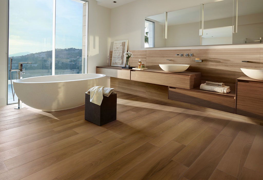life walnut timber porcelain tile