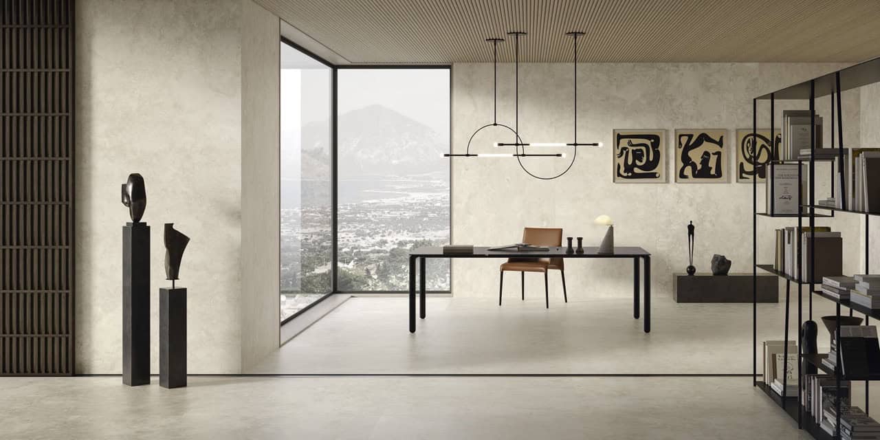 Portraits Erice 120x120 Matt; Portraits Erice 120x278 Matt; Anima Graphite Silk (Slider)