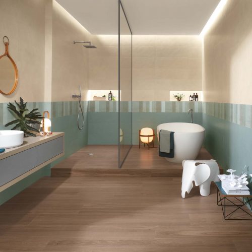 colour line bathroom