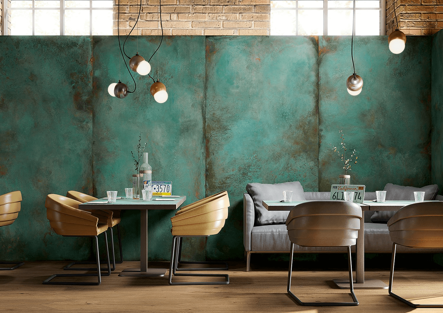 mint restaurant timber tiles