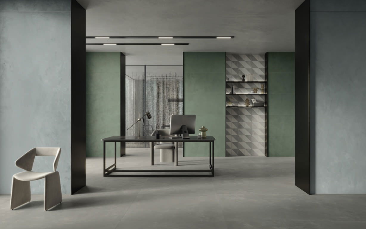 green sky blue colour porcelain tile