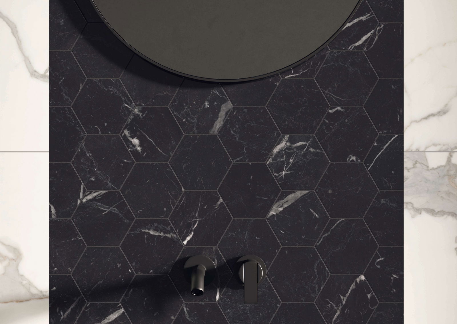 anima futura anima futura nero marquina marble bathroom
