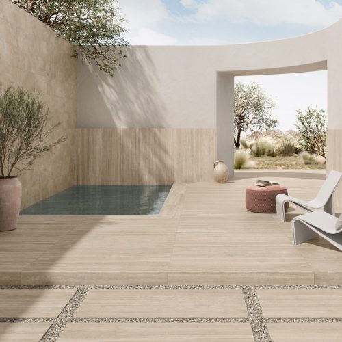 travertine pool