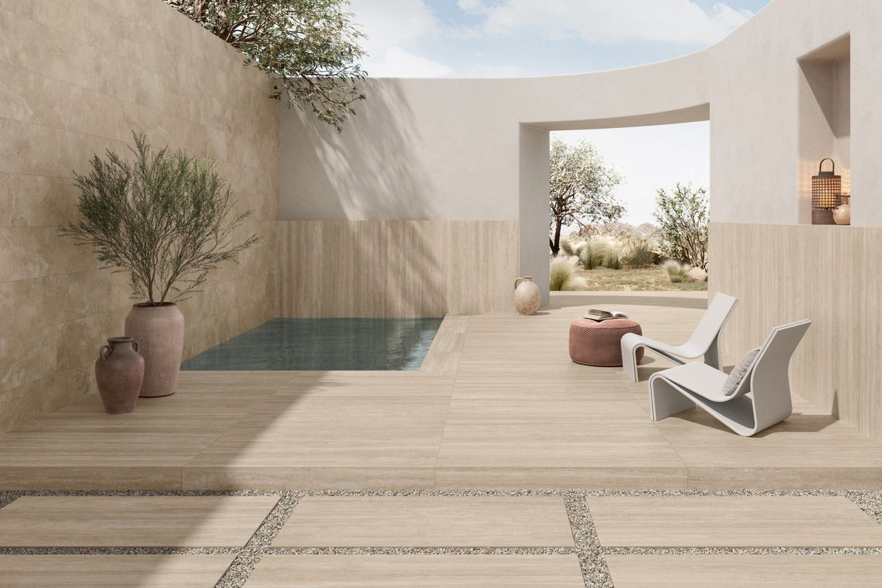 travertine pool