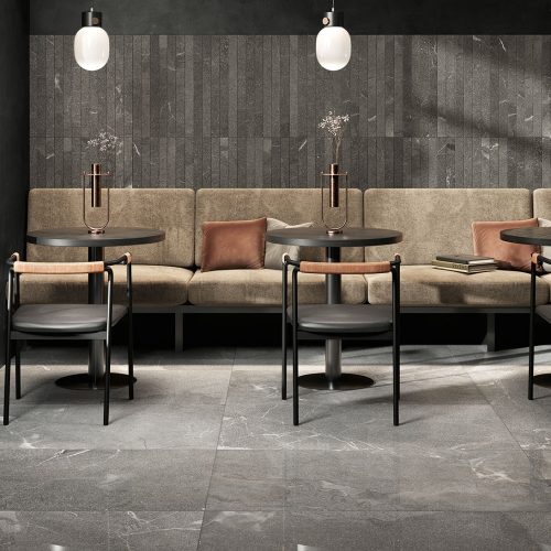 stone-look porcelain tile
