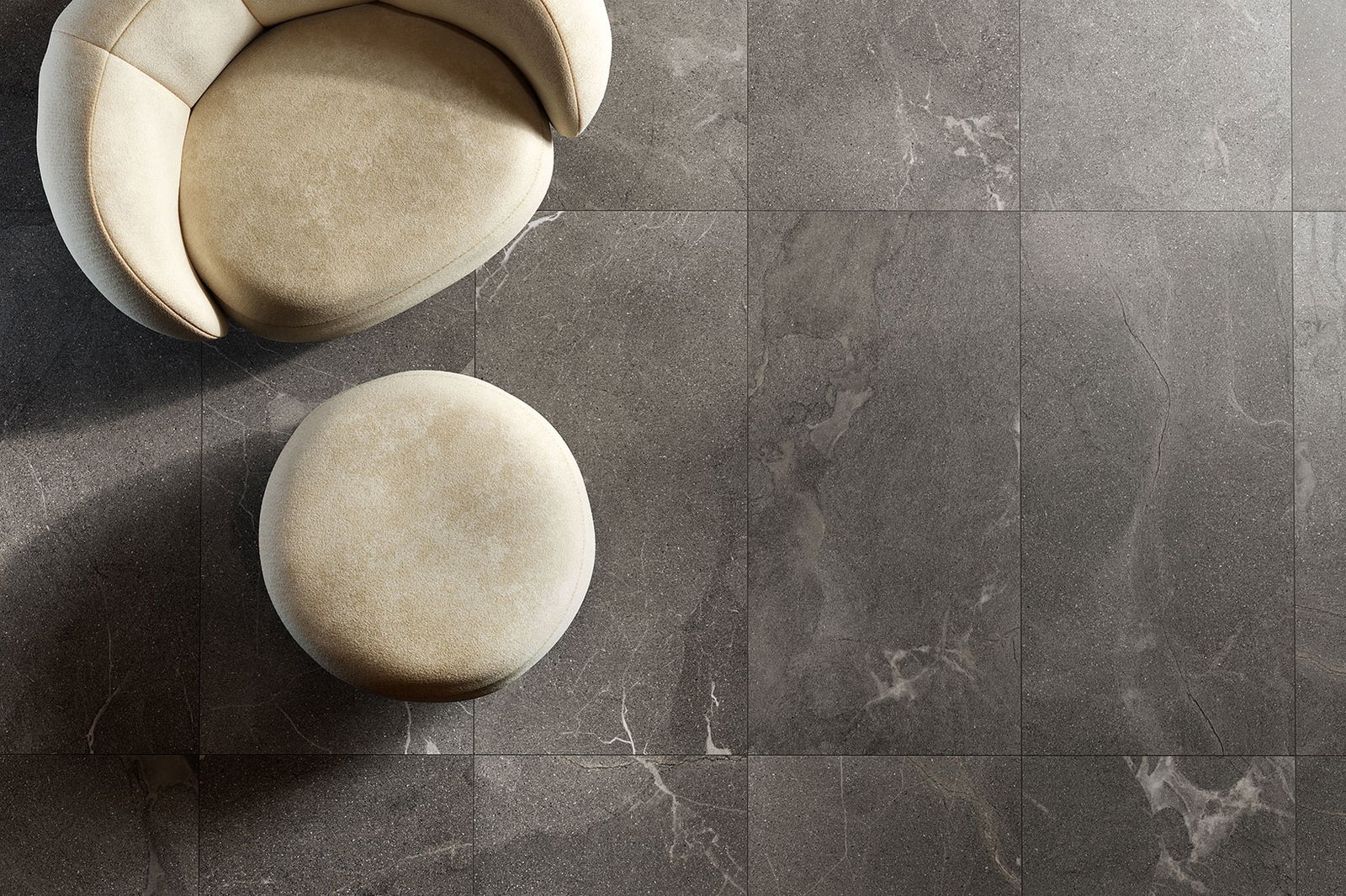 stone-look porcelain tile