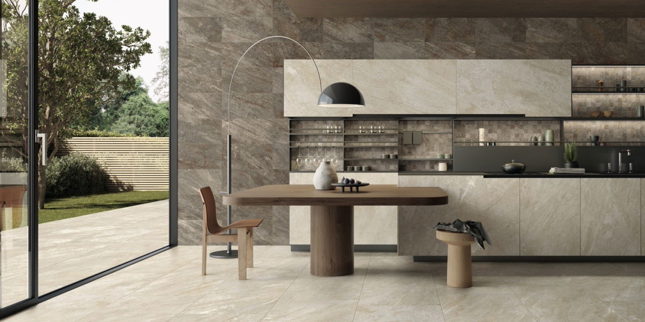 Quartz Essence Nest 60x120 Matt; Quartz Essence Nest 60x120 Grip; Quartz Essence Wild 30x60 Matt; Quartz Essence Wild Composizione M 30x30 Matt (Slider)